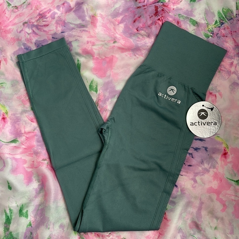 Brand New Activera High Waist Tummy Control Leggings & Padded Sports Bra Set - Picture 4 of 7